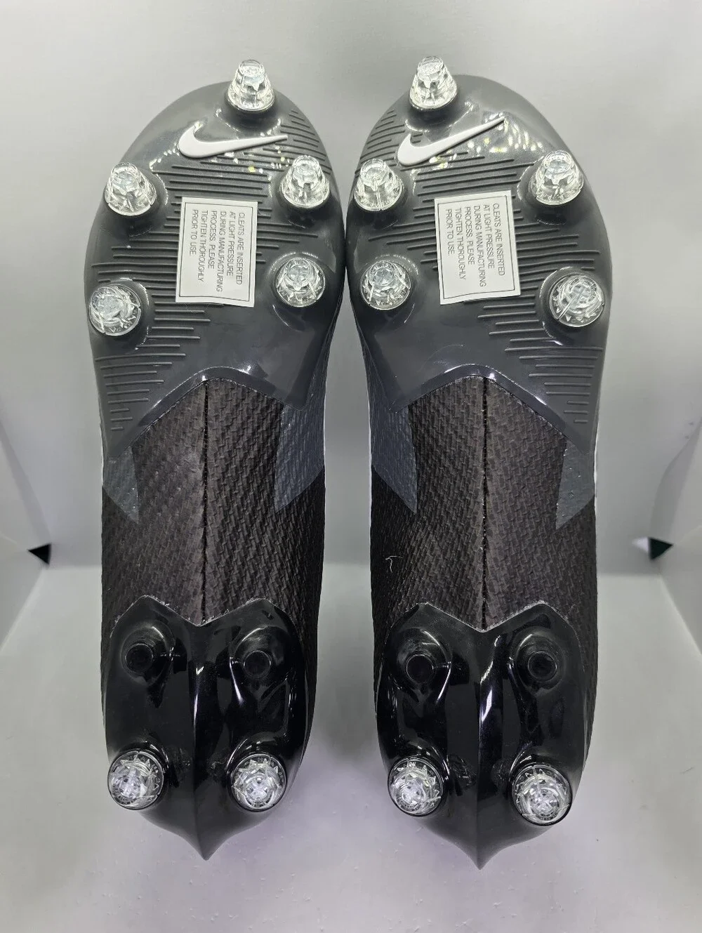 Nike Vapor Edge Speed 360 2 Detachable Football Cleats Black FJ7094-001 Size 16
